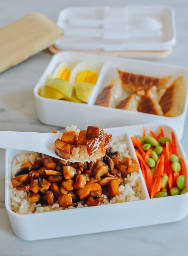 Teriyaki Mushroom Bento, thewoksoflife.com