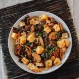 Vegan Steamed Seitan and Mushrooms, thewoksoflife.com