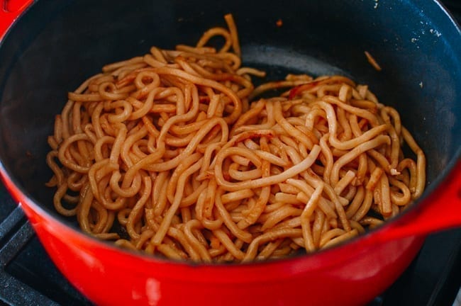 Crisping noodles in dashi butter, thewoksoflife.com