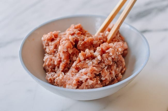 Marinated ground pork, thewoksoflife.com