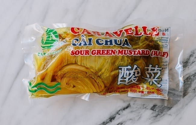 Pickled mustard greens, thewoksoflife.com