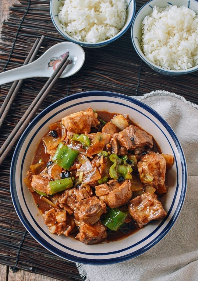 Chinese Pork Ribs with Black Bean Sauce, thewoksoflife.com