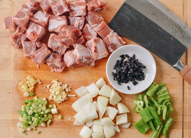 Pork Ribs in Black Bean Sauce Ingredients, thewoksoflife.com