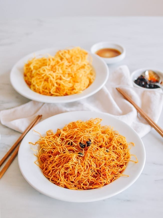 Simple Spicy Pan-fried Noodles, thewoksoflife.com