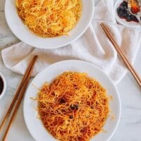 Simple Spicy Pan-fried Noodles, thewoksoflife.com