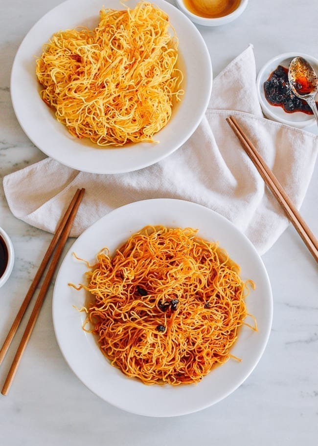 Simple Spicy Pan-fried Noodles, thewoksoflife.com