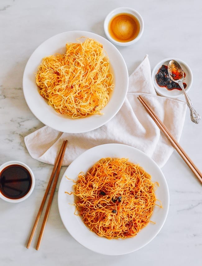 Simple Spicy Pan-fried Noodles, thewoksoflife.com