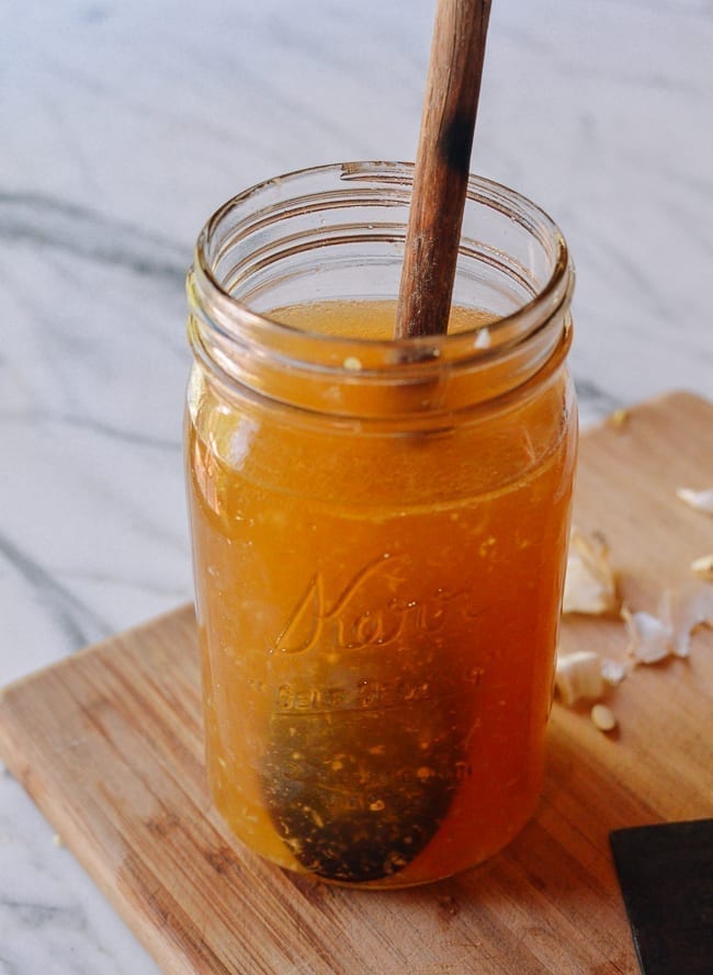 Combining stir-fry sauce ingredients, thewoksoflife.com