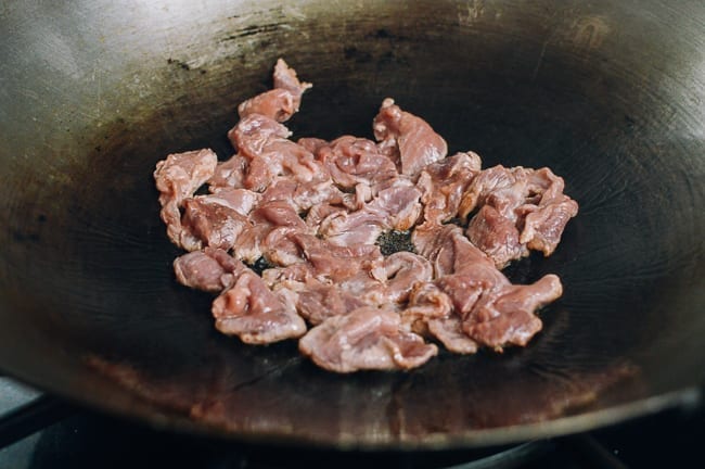 Searing pork, thewoksoflife.com
