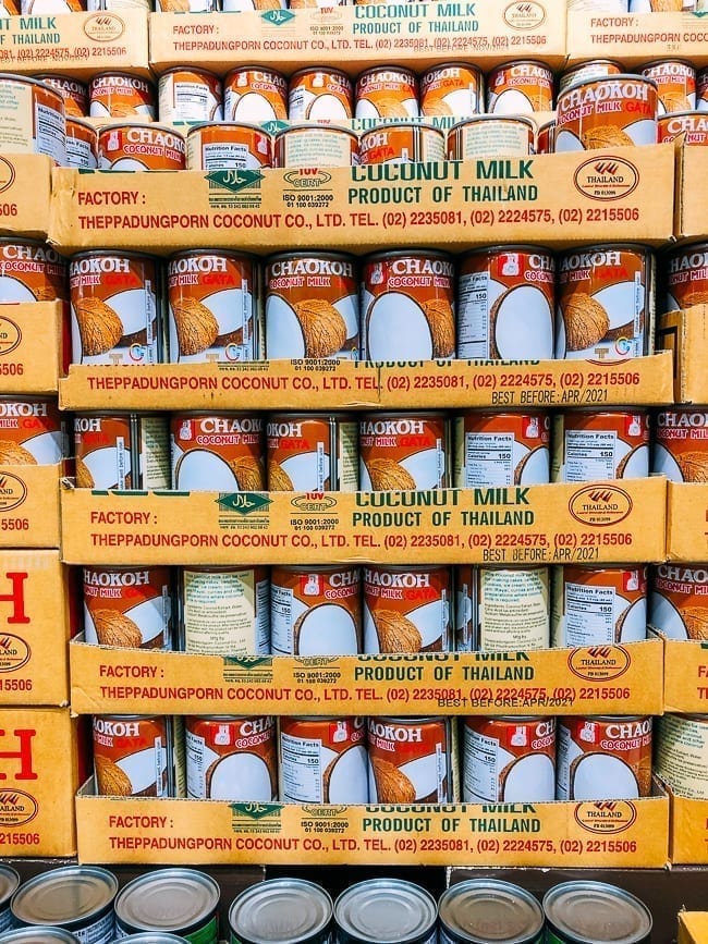 Canned coconut milk, thewoksoflife.com