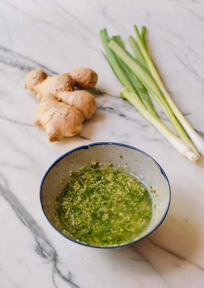 Raw Ginger Scallion Oil, thewoksoflife.com