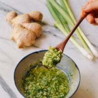 Raw Ginger Scallion Oil, thewoksoflife.com