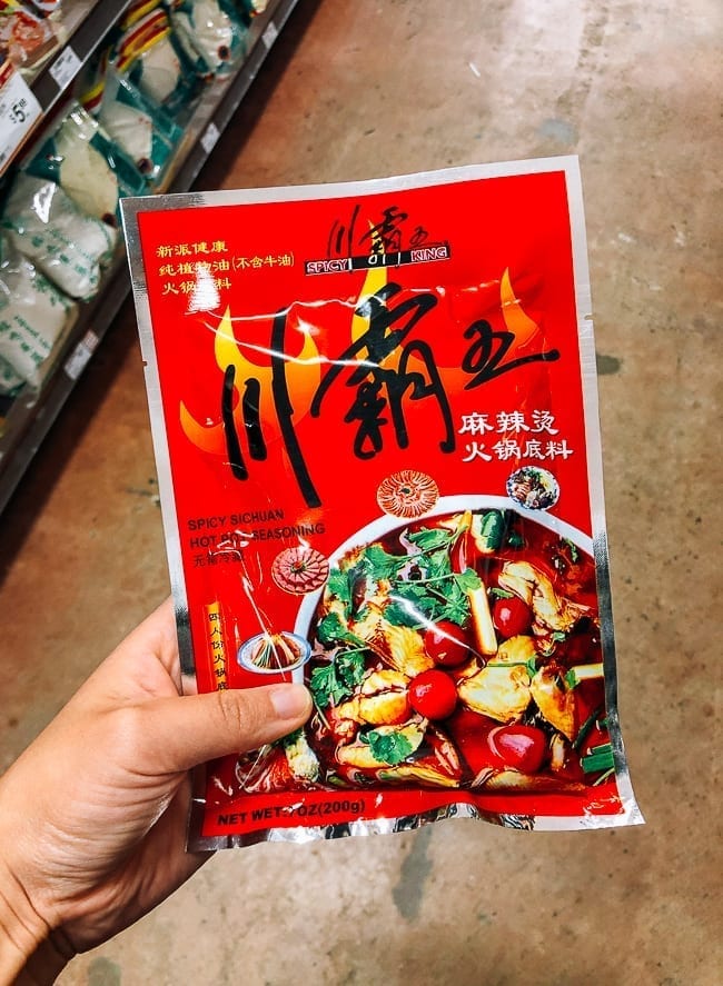 Packet of Hot Pot Soup Base, thewoksoflife.com