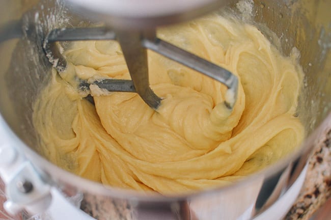 Osmanthus cake batter before adding dry ingredients, thewoksoflife.com