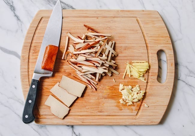 Slicing Five Spice Tofu, thewoksoflife.com
