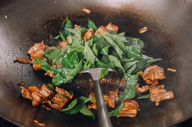 Adding Thai Basil To Stir-fry, thewoksoflife.com