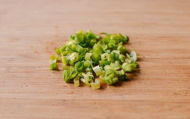 Chopped scallions, thewoksoflife.com