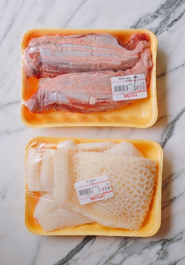 Beef shank and tripe, thewoksoflife.com