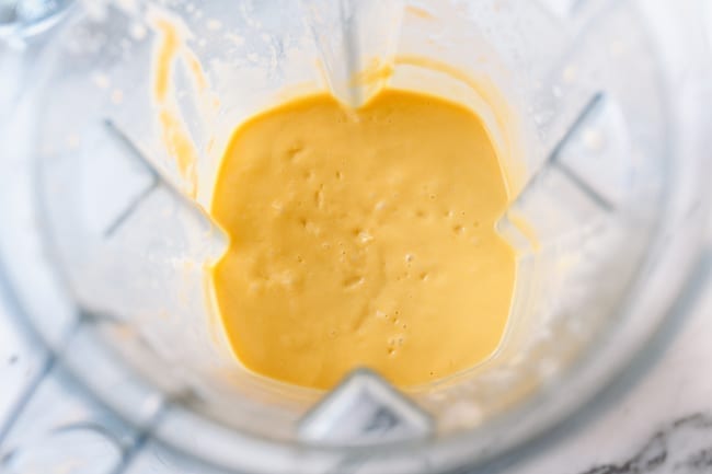 Blended mango mixture, thewoksoflife.com