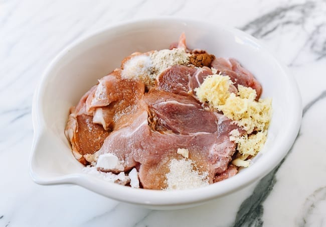 Pork chop marinade ingredients, thewoksoflife.com