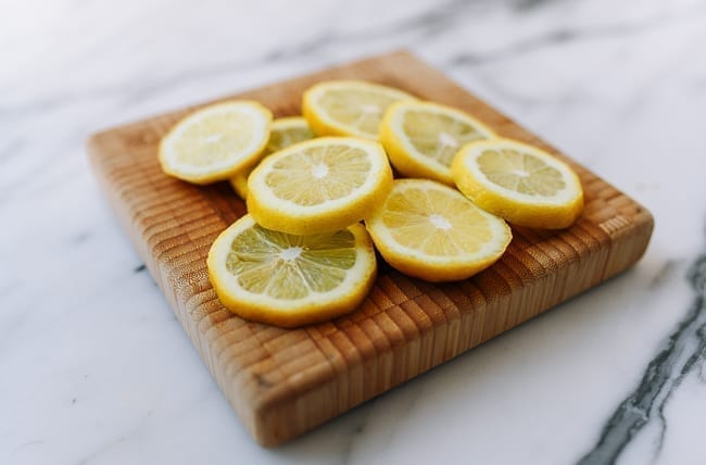 Sliced lemon, thewoksoflife.com