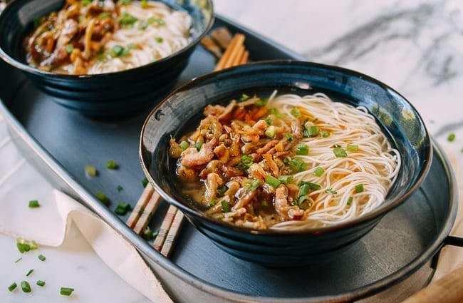 Chinese Zhacai Rousi Mian, thewoksoflife.com