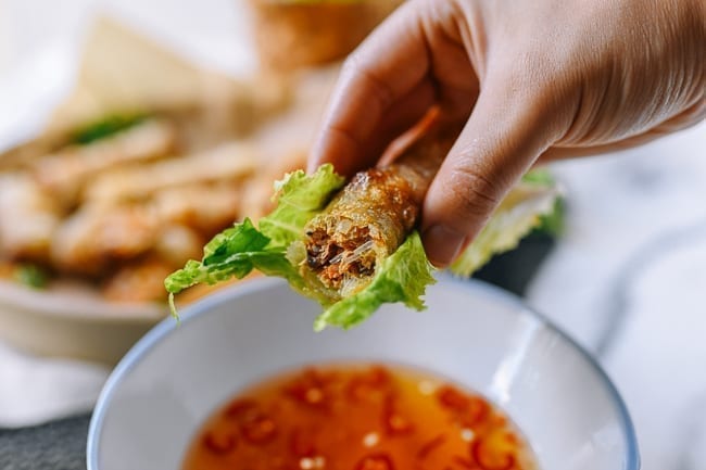 Vietnamese fried spring rolls, thewoksoflife.com