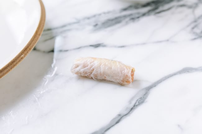 Completed spring roll, thewoksoflife.com