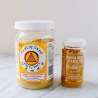 Jars of curry powder