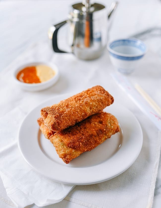 Plate of egg rolls, thewoksoflife.com