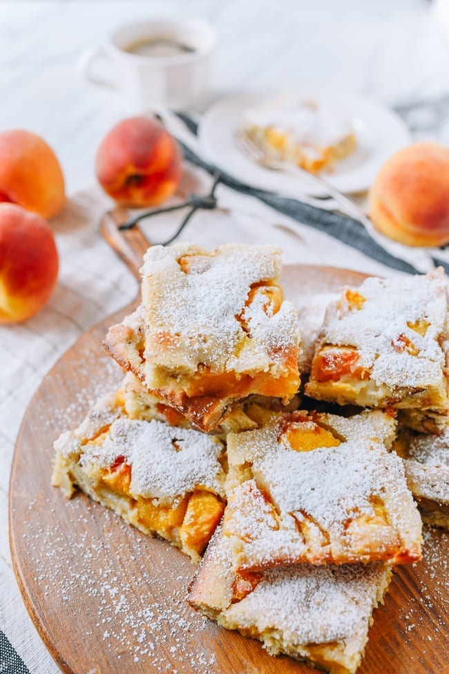 Peach squares, thewoksoflife.com