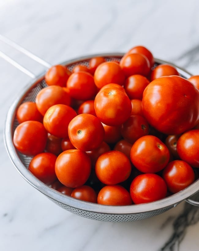 Tomatoes from our garden, thewoksoflife.com
