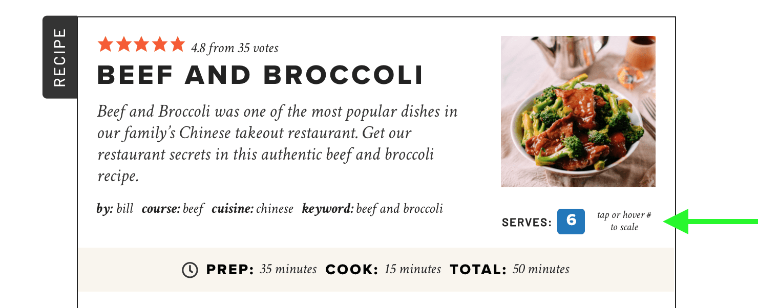 The Woks of Life Recipe Card Screenshot