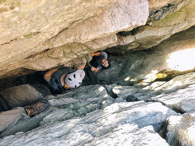 Sarah and Judy hiking the Lemon Squeeze trail, thewoksoflife.com
