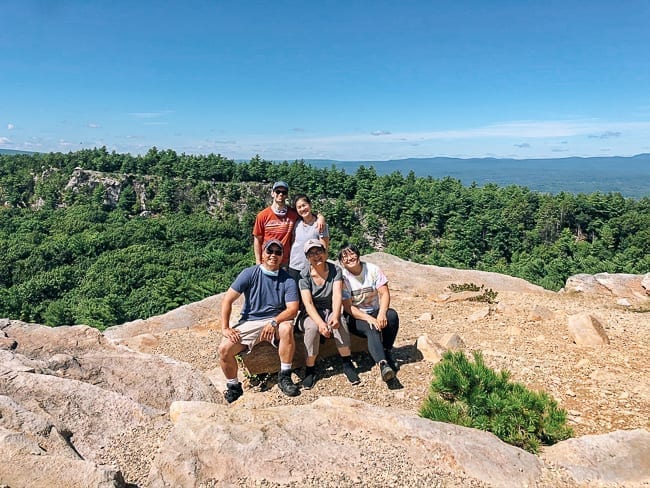 The Woks of Life family at the top of the lemon squeeze trail, thewoksoflife.com