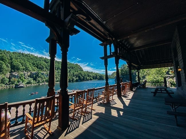Rocking chairs on mohonk mountain house porch, thewoksoflife.com