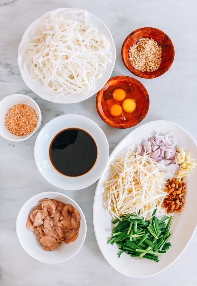 Pad Thai Ingredients ready to cook, thewoksoflife.com