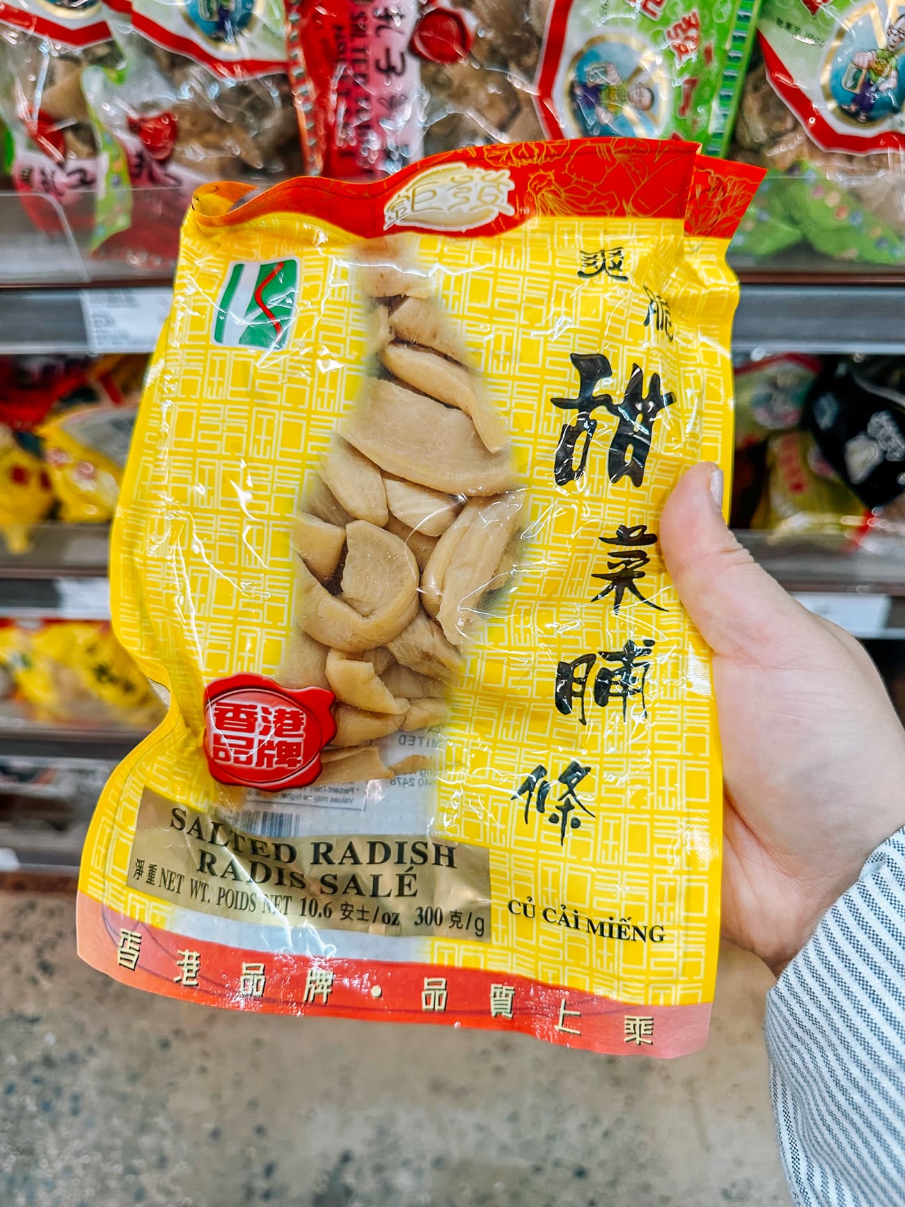 package of preserved salted radish