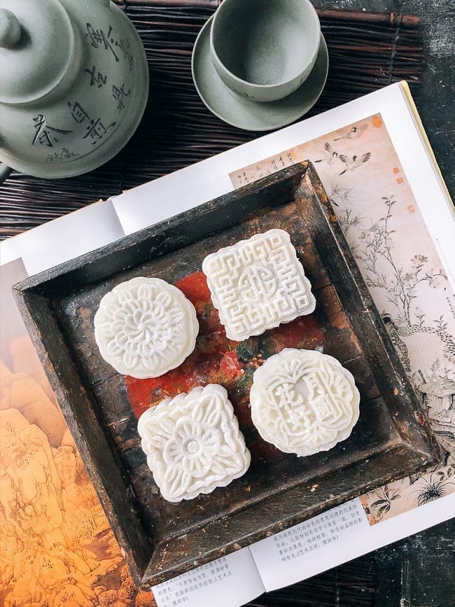 Snow Skin Mooncakes in different shapes, thewoksoflife.com