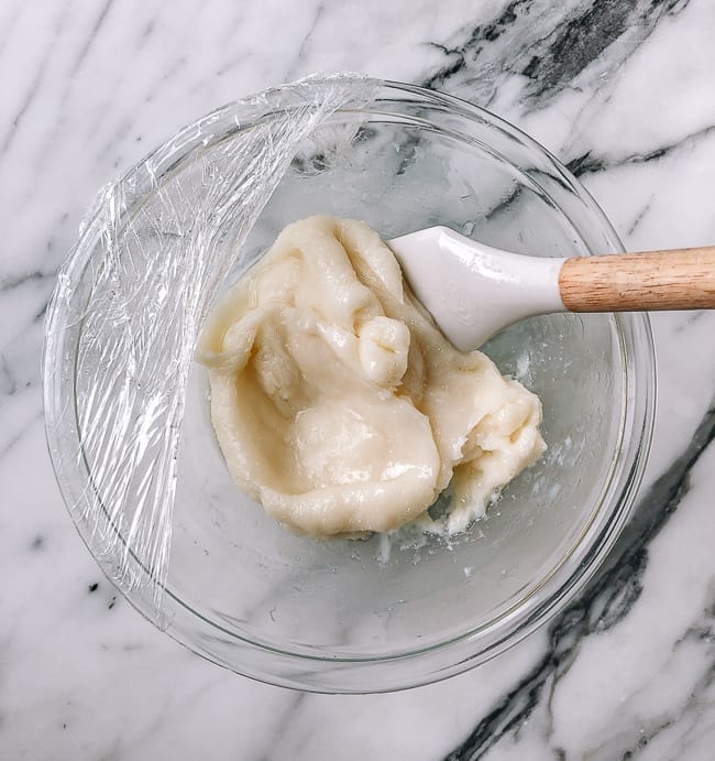 Cooked snow skin mooncake dough, thewoksoflife.com