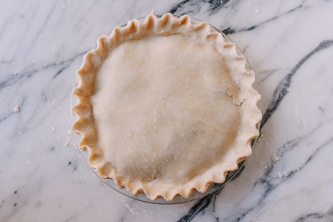 Fluted unbaked pie, thewoksoflife.com