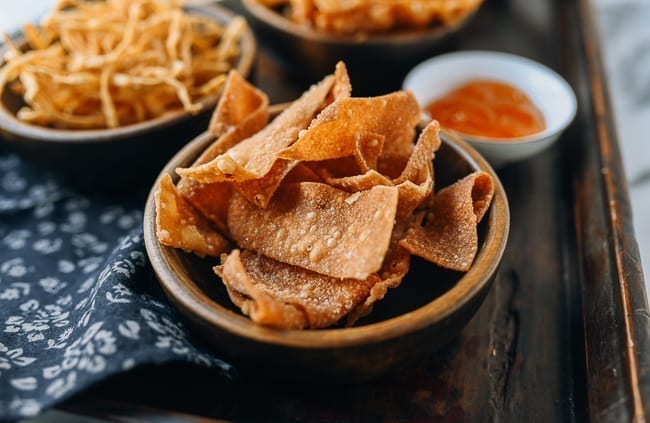 Chinese crispy noodles with duck sauce