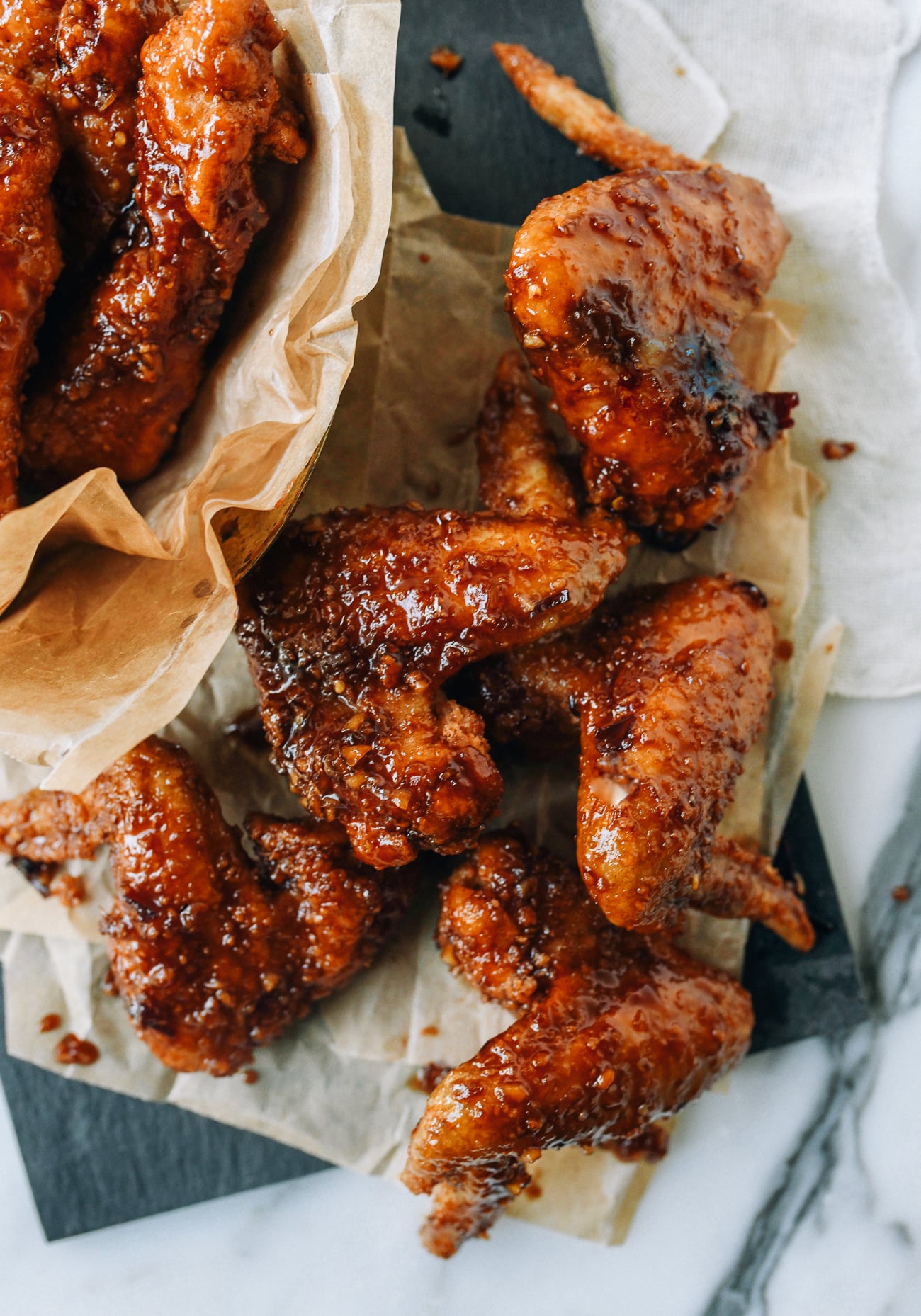 Soy Garlic Korean Fried Chicken Wings