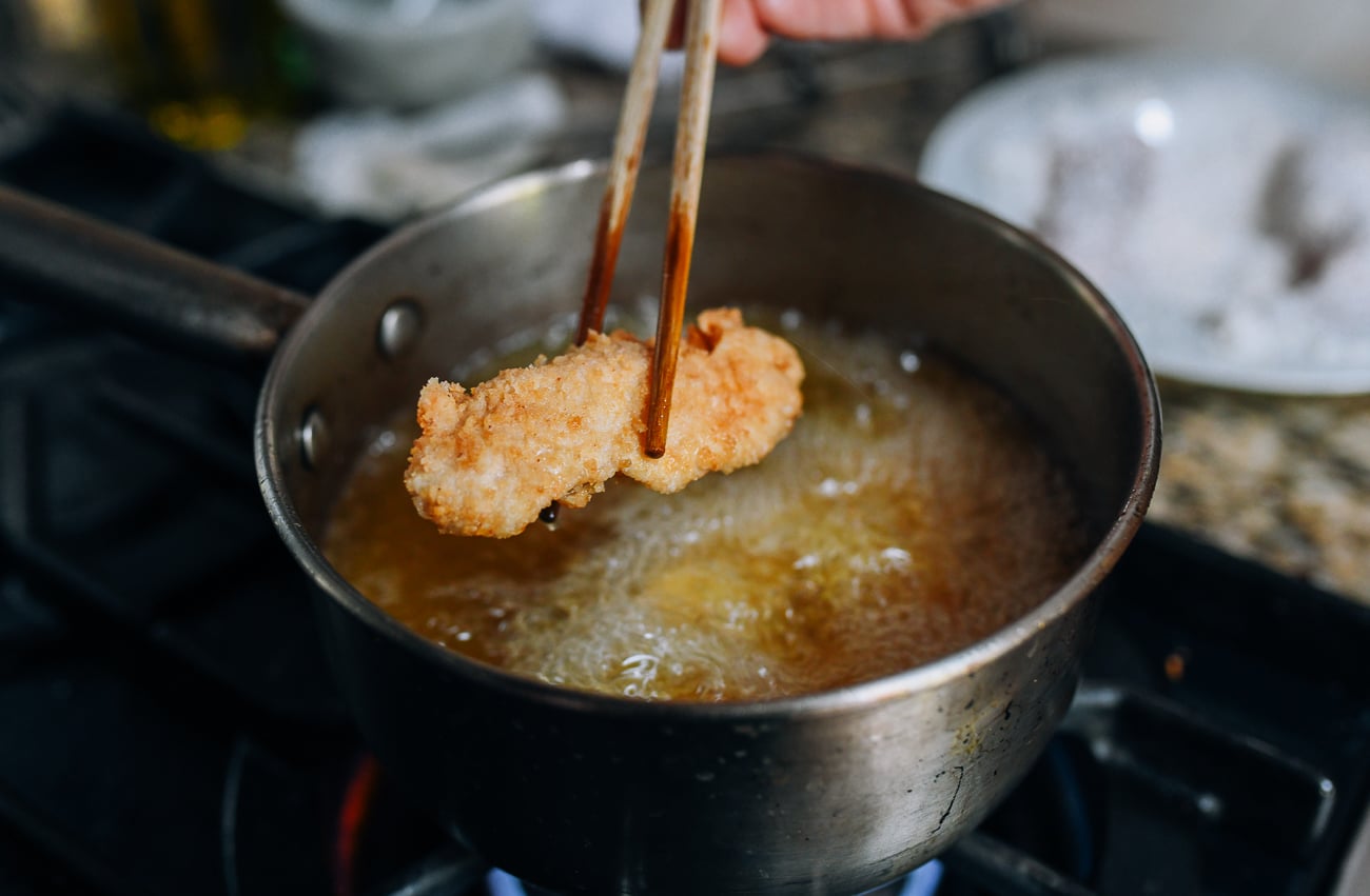Frying chicken tender