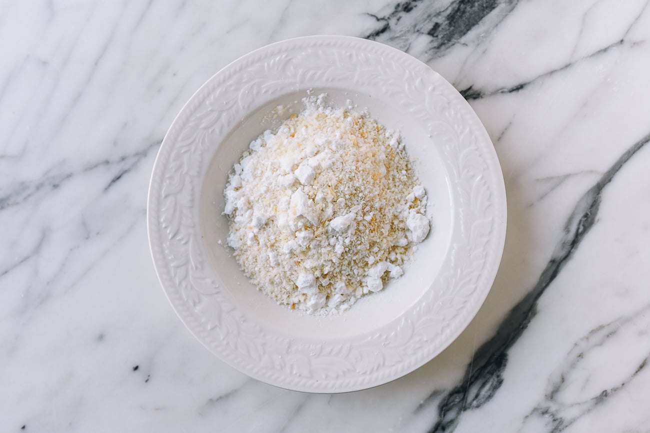 Potato starch and panko mixed together