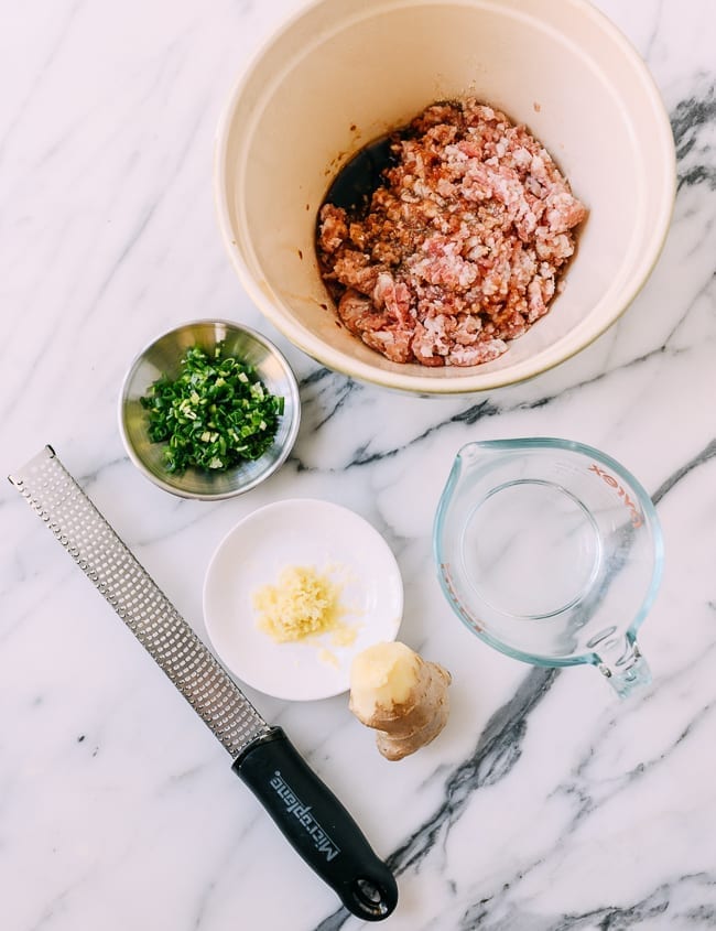 Ingredients for Shanghai Fried Pork Buns, thewoksoflife.com