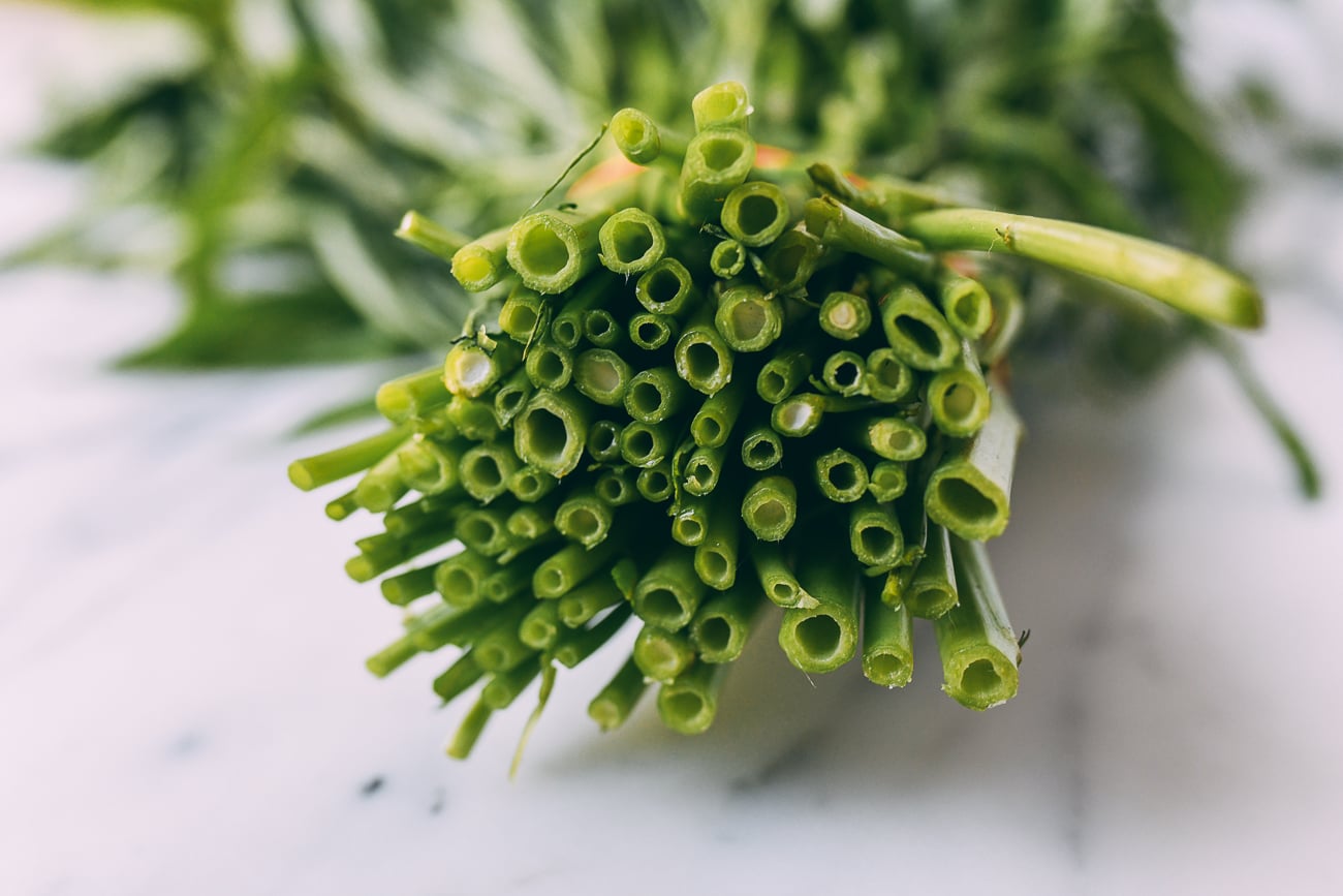 Hollow Stems of Green Stem Water Spinach