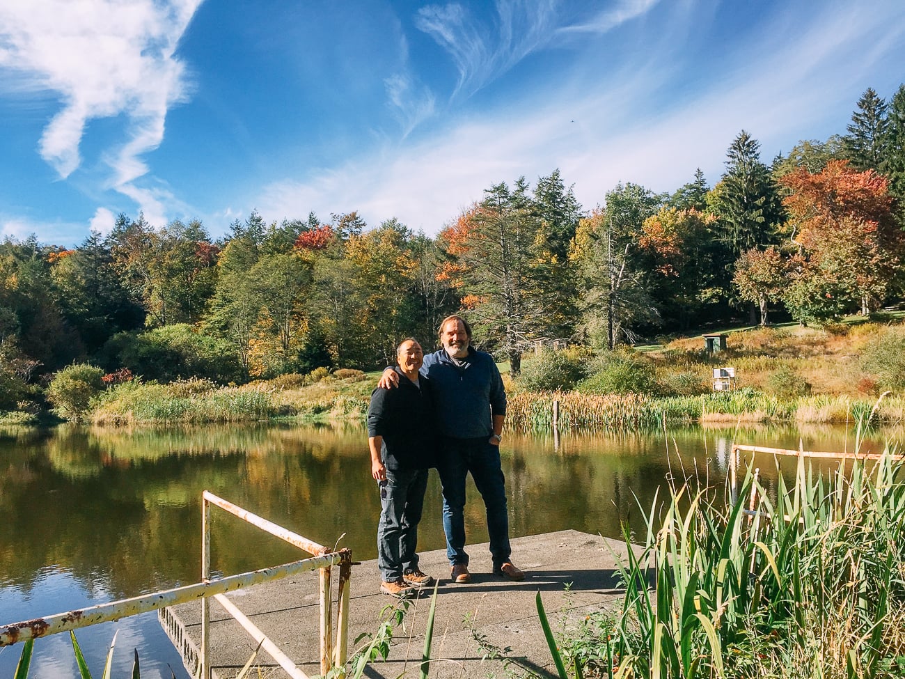 Bill and David at the Lake