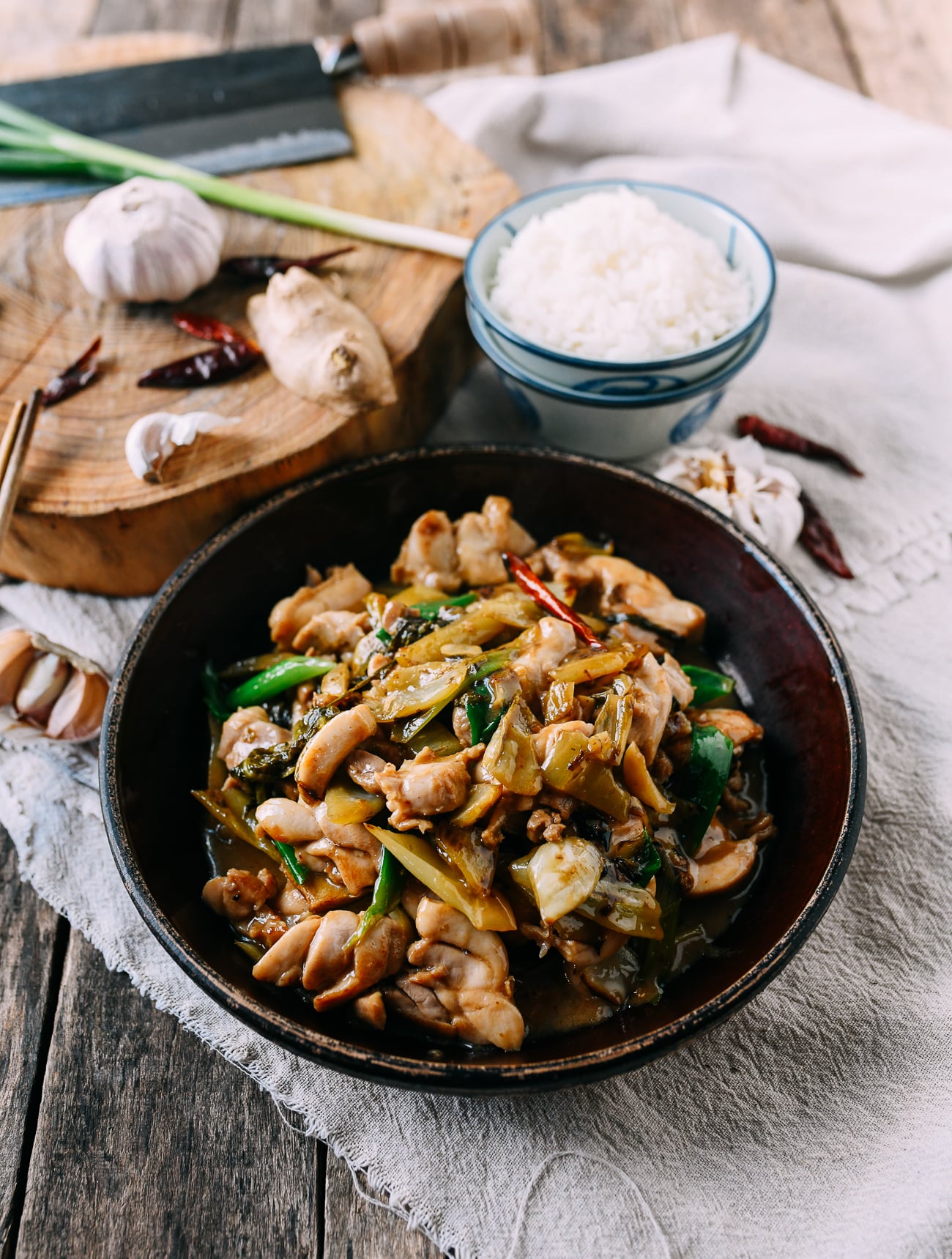 Chinese Chicken with Pickled Mustard Greens