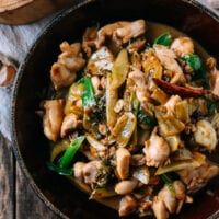 Chicken with Pickled Mustard Greens
